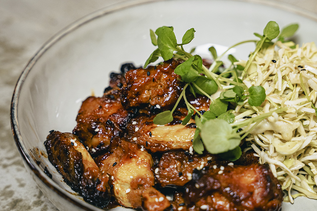 Crunchy Mushrooms sauce Salad